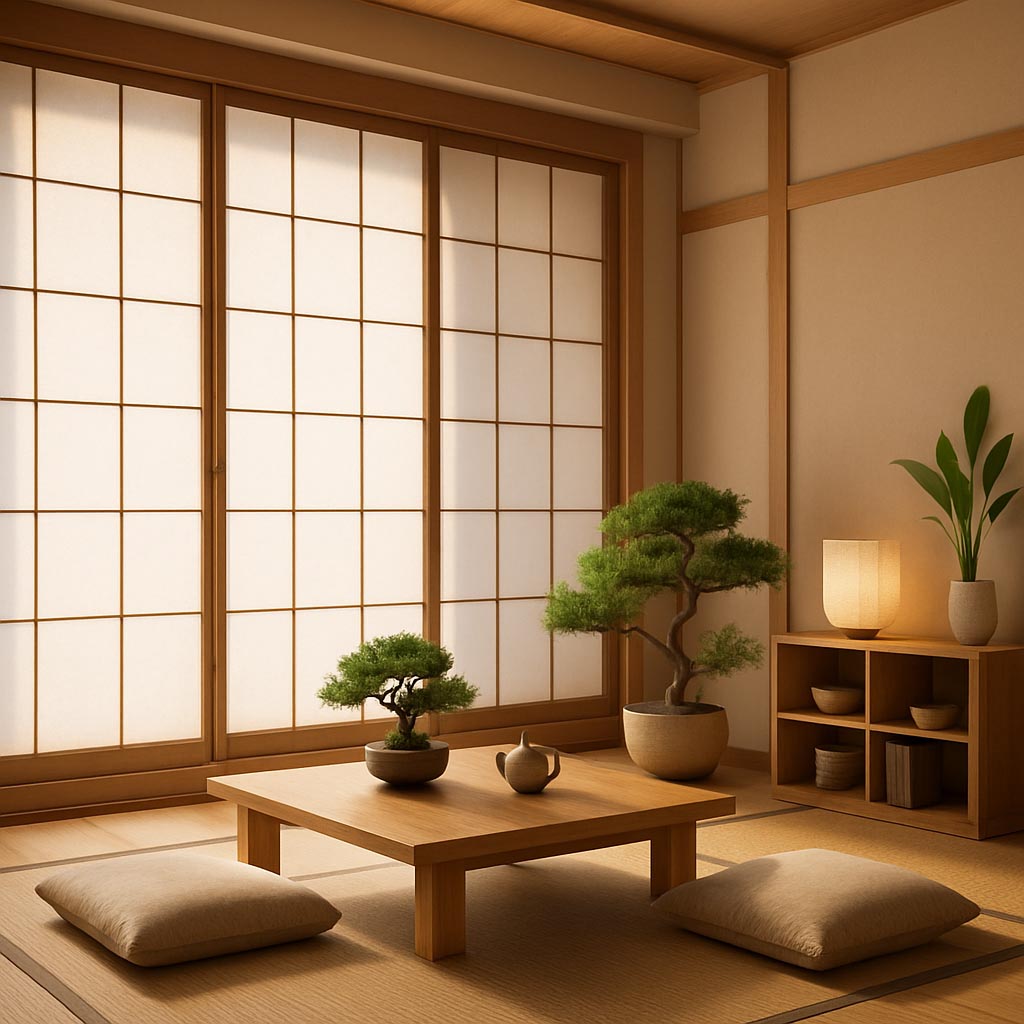 Japanese style interior design