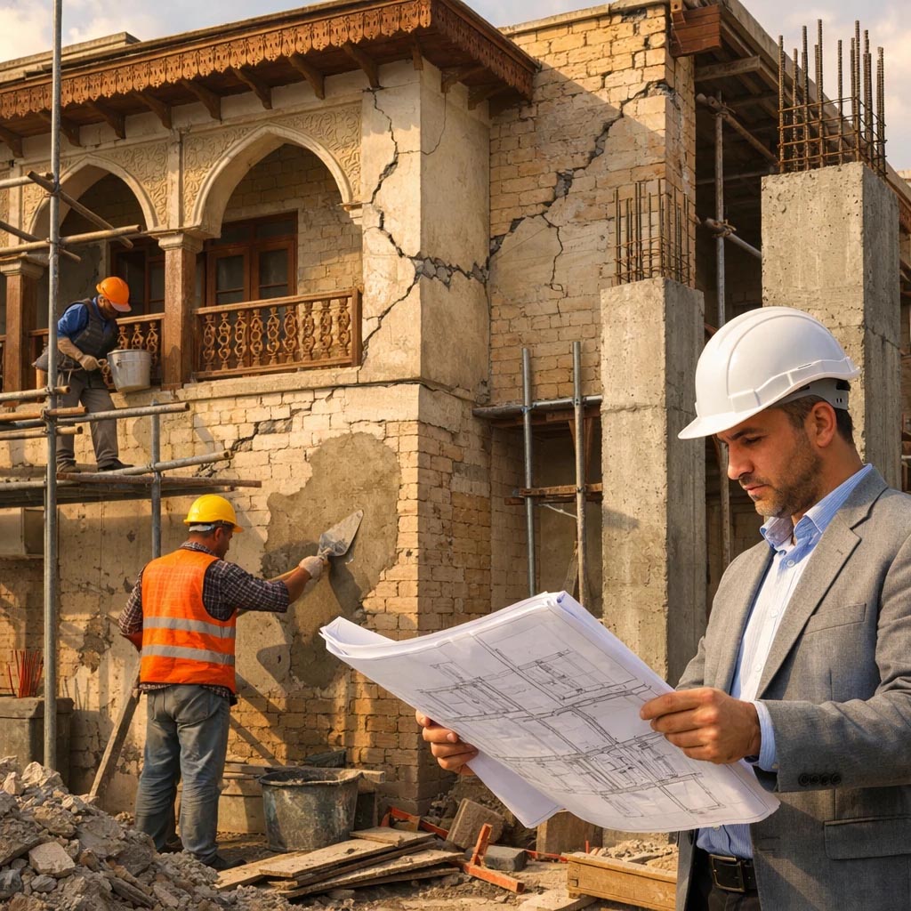 Reconstruction of EarthquakeDamaged Buildings