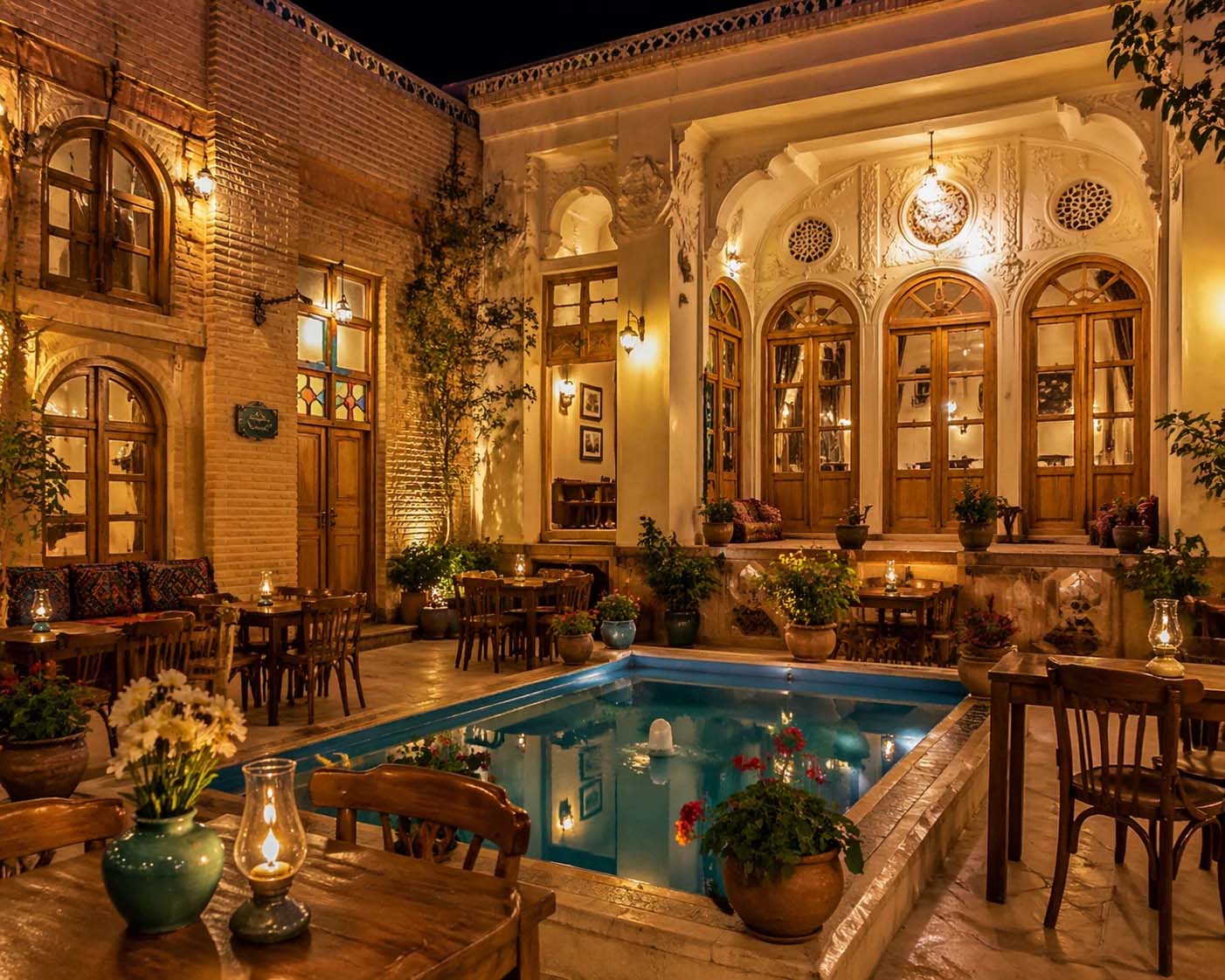 make cafee with old house