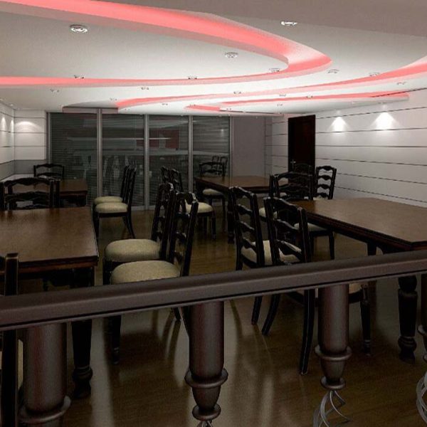 دکوراسیون داخلی رستوران 600x600